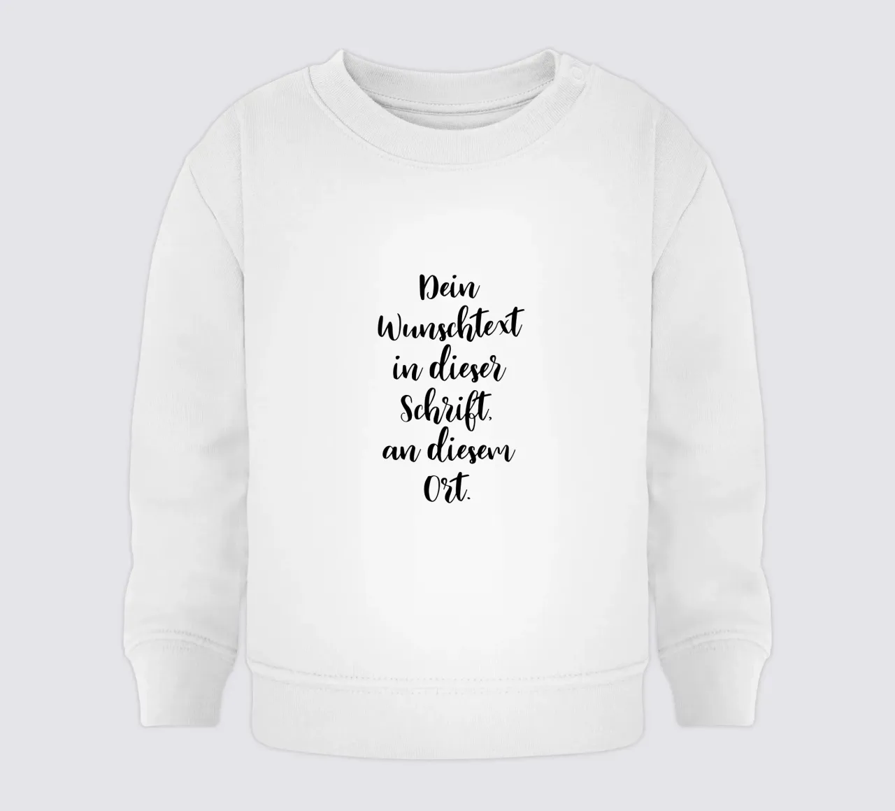 Wunschtext in schwarz weiß - Schreibschrift felpa neonato da WORTSPIEL