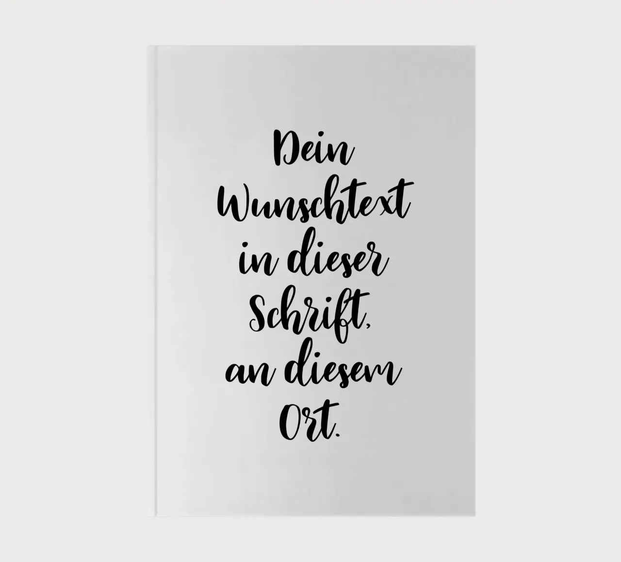 Wunschtext in schwarz weiß - Schreibschrift diario da WORTSPIEL
