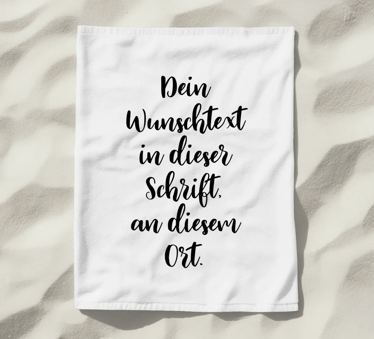 Wunschtext in schwarz weiß - Schreibschrift telo mare da WORTSPIEL