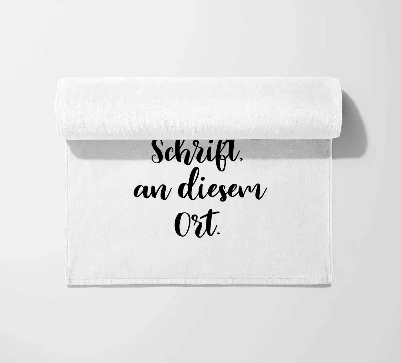 Wunschtext in schwarz weiß - Schreibschrift toalla de playa de WORTSPIEL