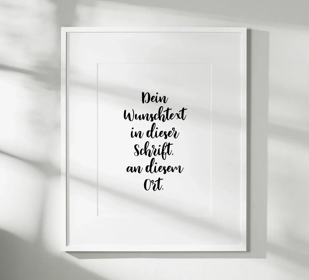 Wunschtext in schwarz weiß - Schreibschrift carta hahnemühle da WORTSPIEL