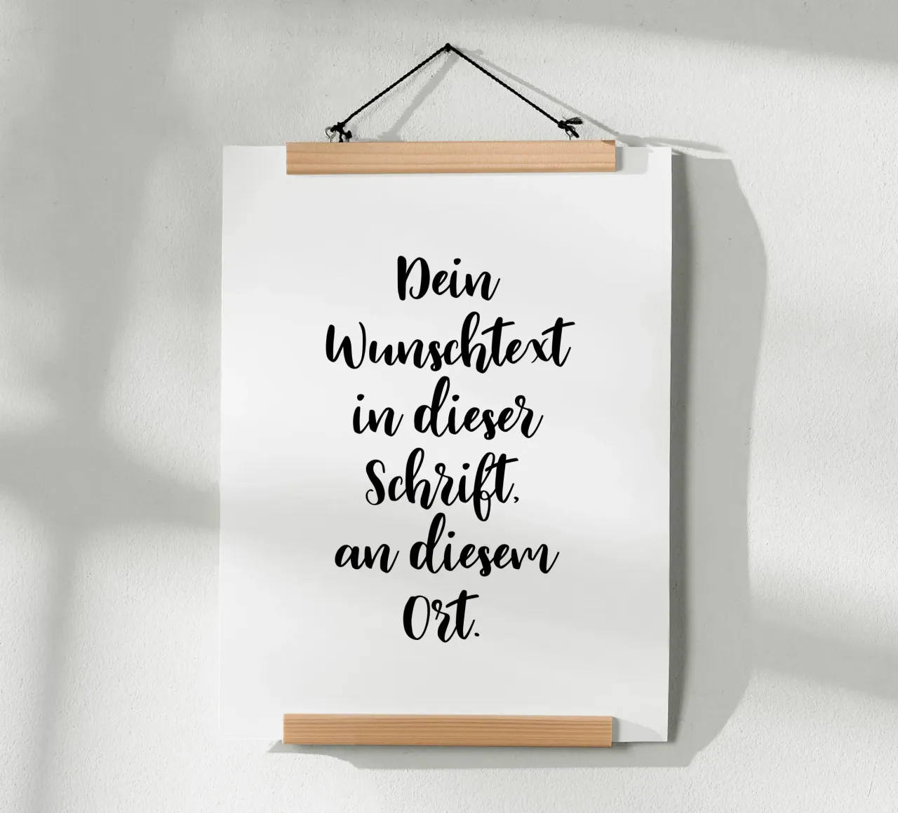 Wunschtext in schwarz weiß - Schreibschrift carta hahnemühle da WORTSPIEL