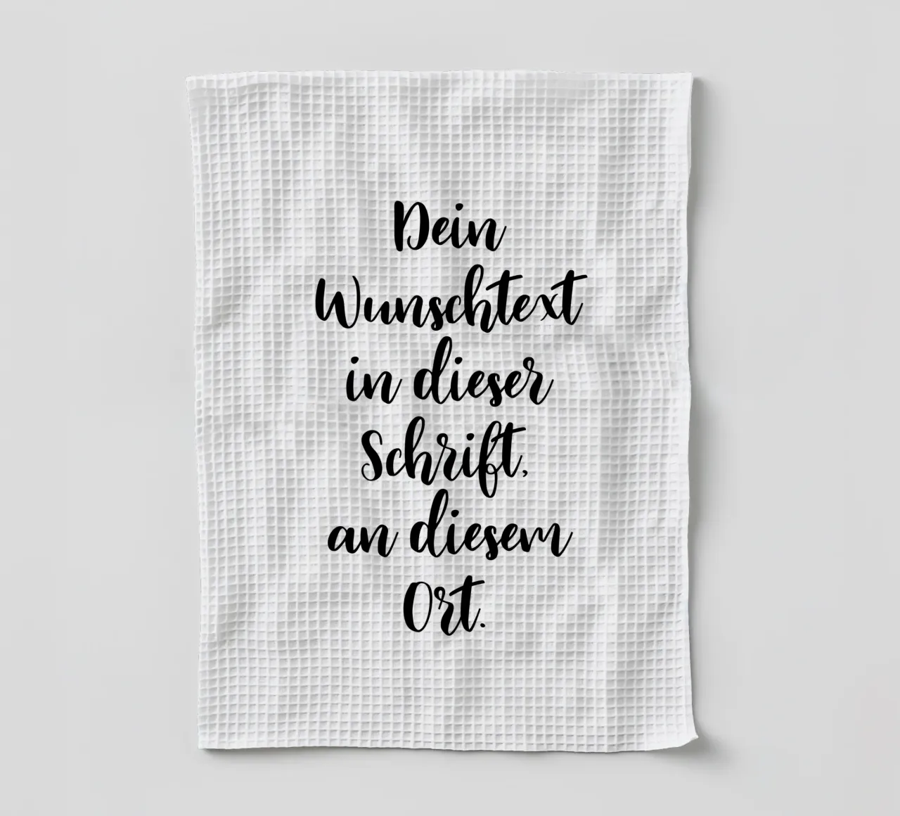 Wunschtext in schwarz weiß - Schreibschrift canovaccio da cucina da WORTSPIEL