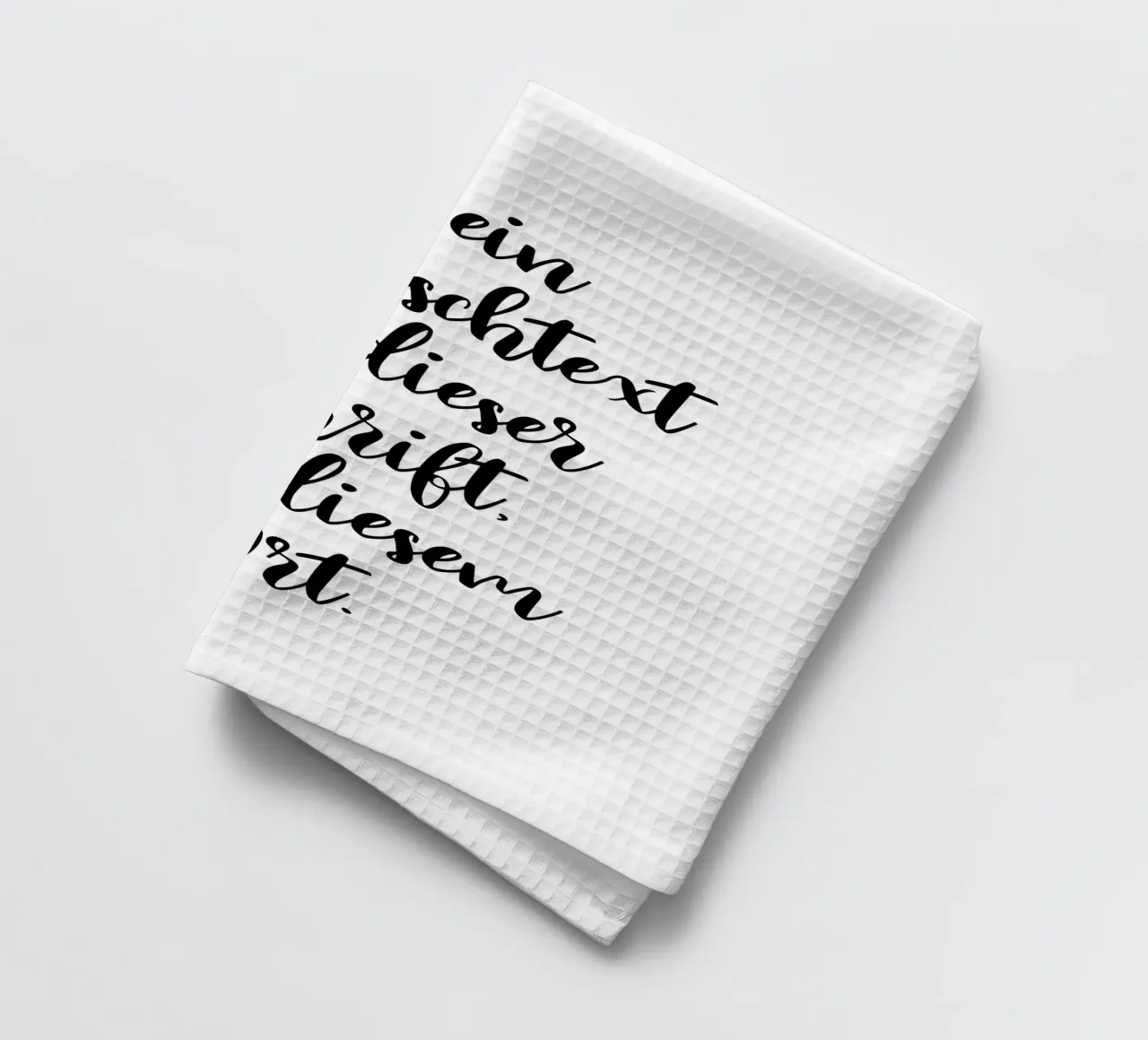 Wunschtext in schwarz weiß - Schreibschrift canovaccio da cucina da WORTSPIEL