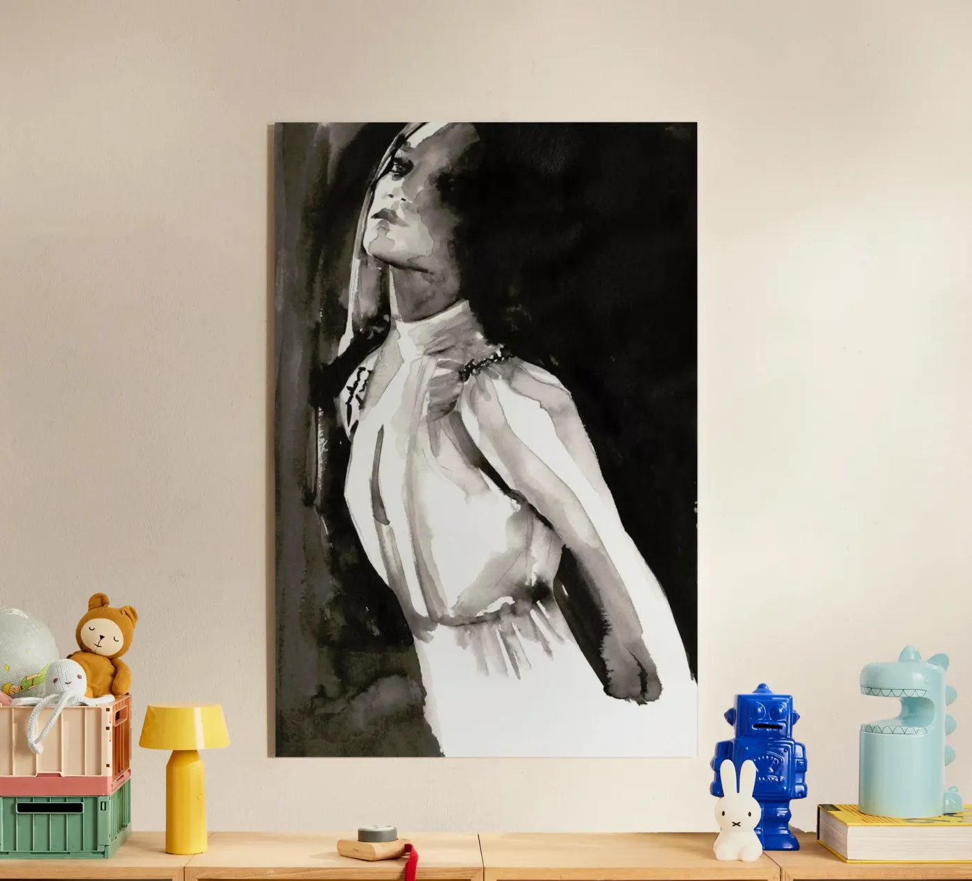 I Changed My Mind acryl van Victoria Verbaan