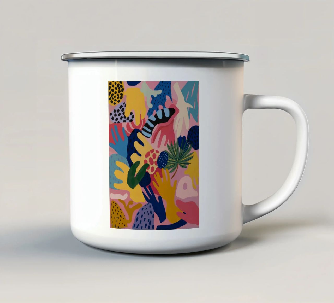 Fioritura di visioni oniriche tazza in smalto da Zep Layers