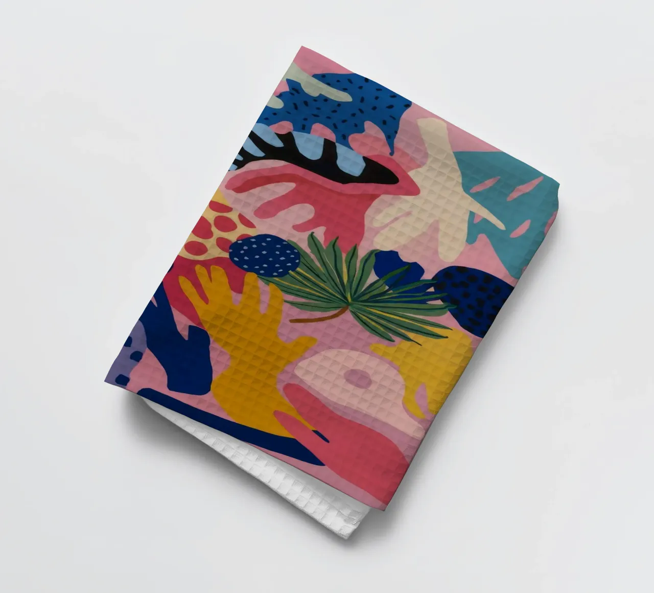 Dreamlike Visage Bloom tea towel by Zep Layers