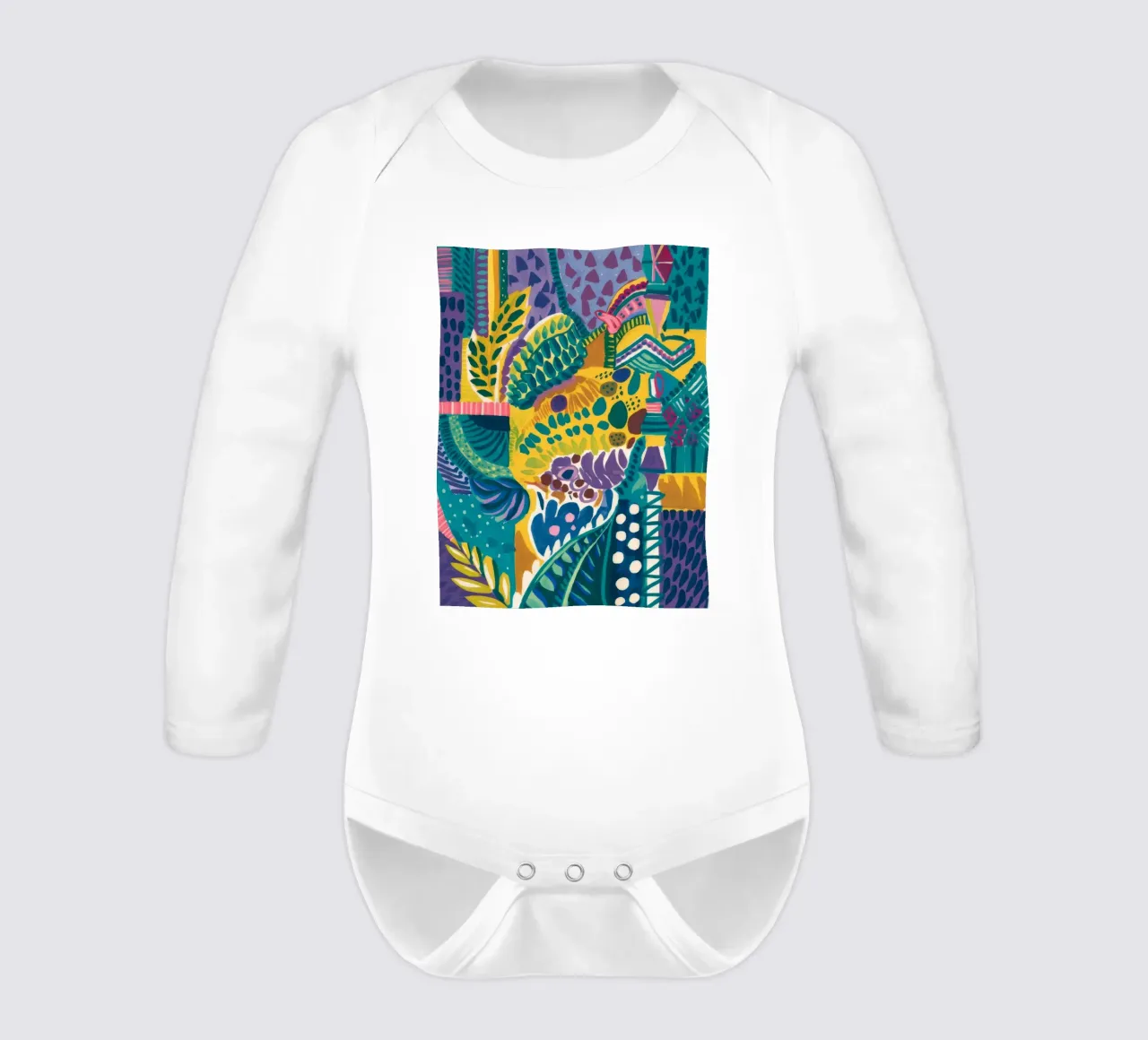 Flusso dell'Abisso Verdeggiante body neonato maniche lunghe da Zep Layers