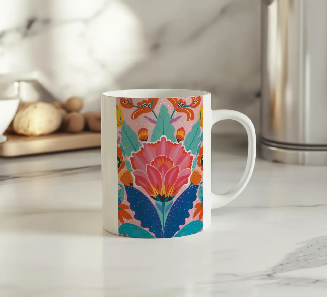 Grandezza del fiore cremisi tazza in ceramica da Zep Layers