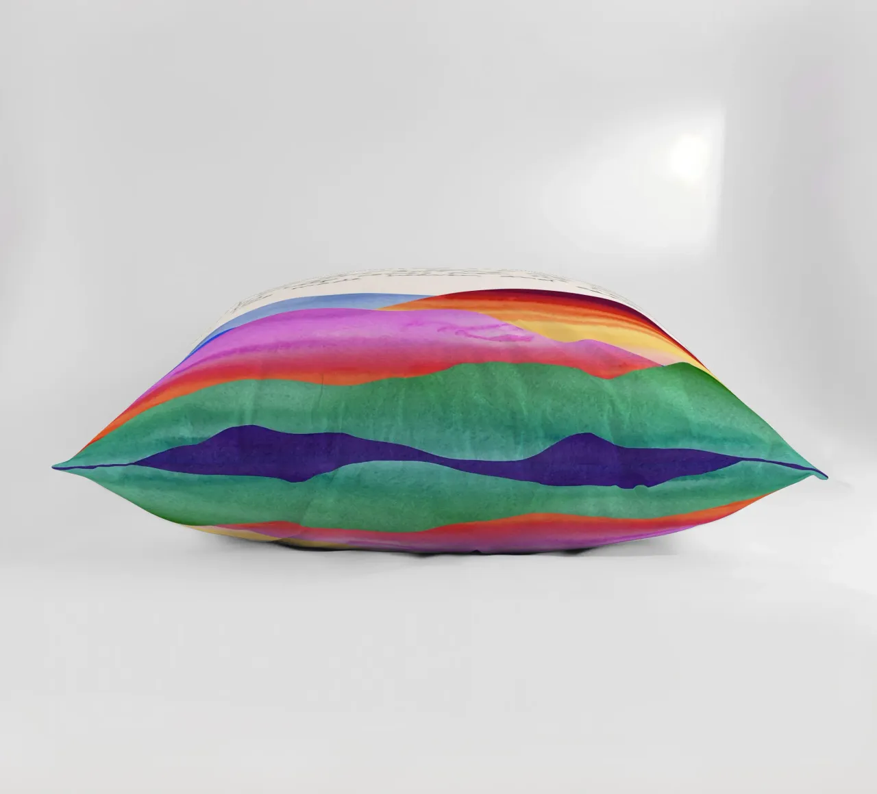colline testo gradiente arcobaleno salmo preghiera religiosa cielo terre cuscino da minerva santiago