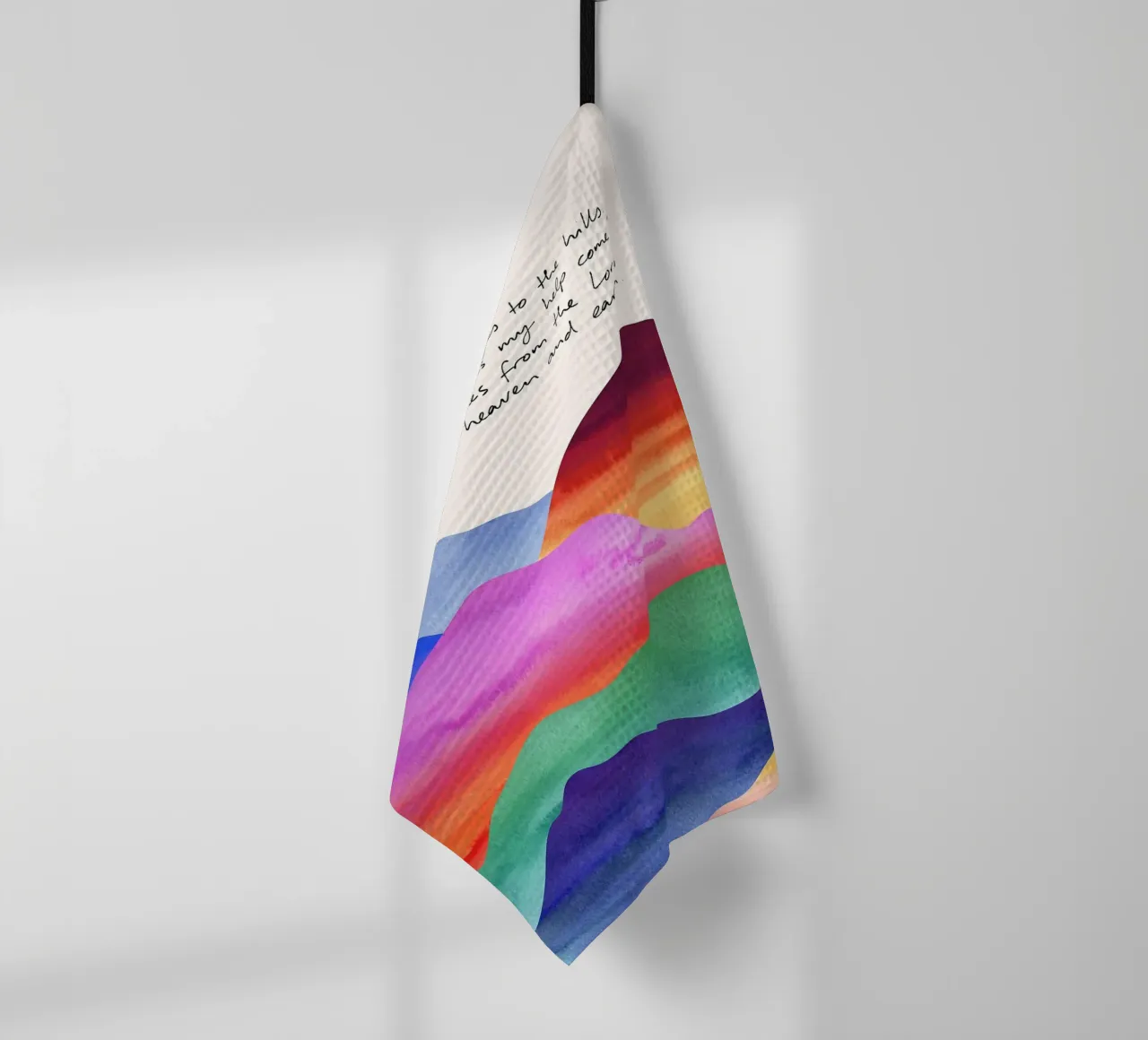 colline testo gradiente arcobaleno salmo preghiera religiosa cielo terre canovaccio da cucina da minerva santiago