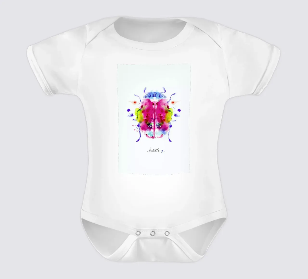 Ink Beetle II body neonato maniche corte da Flora & Fauna