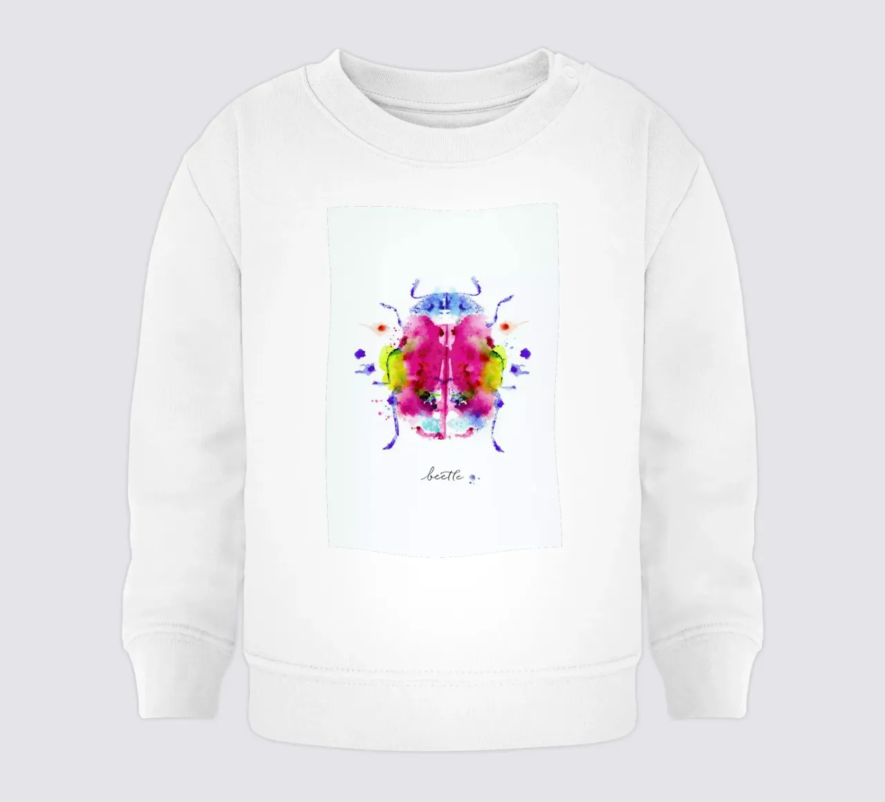 Ink Beetle II baby sweatshirt by Flora & Fauna
