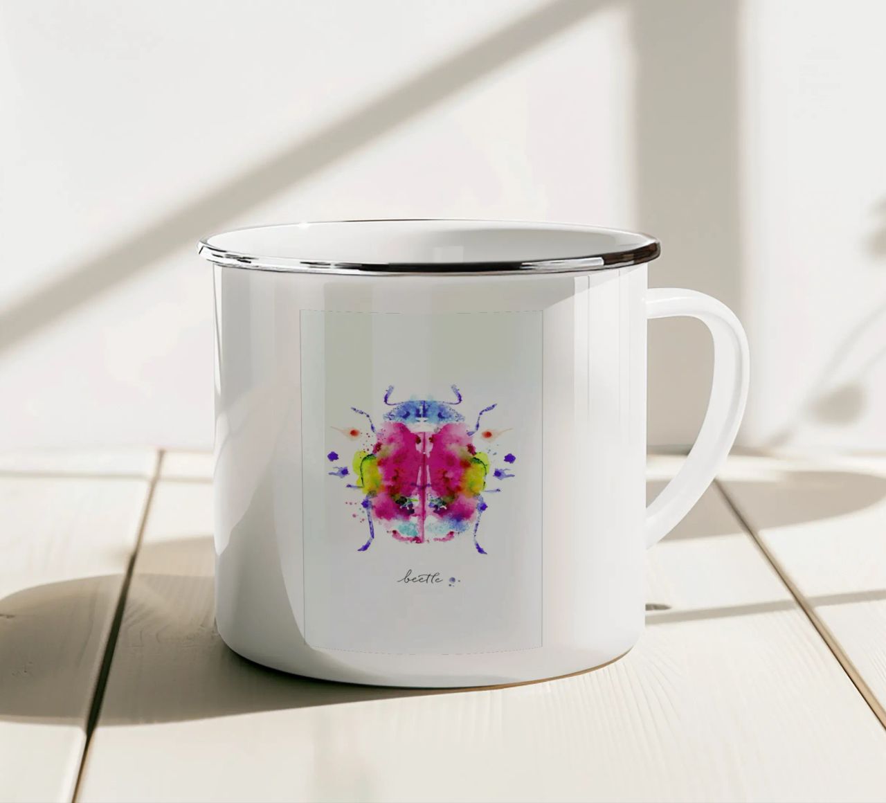 Ink Beetle II tazza in smalto da Flora & Fauna