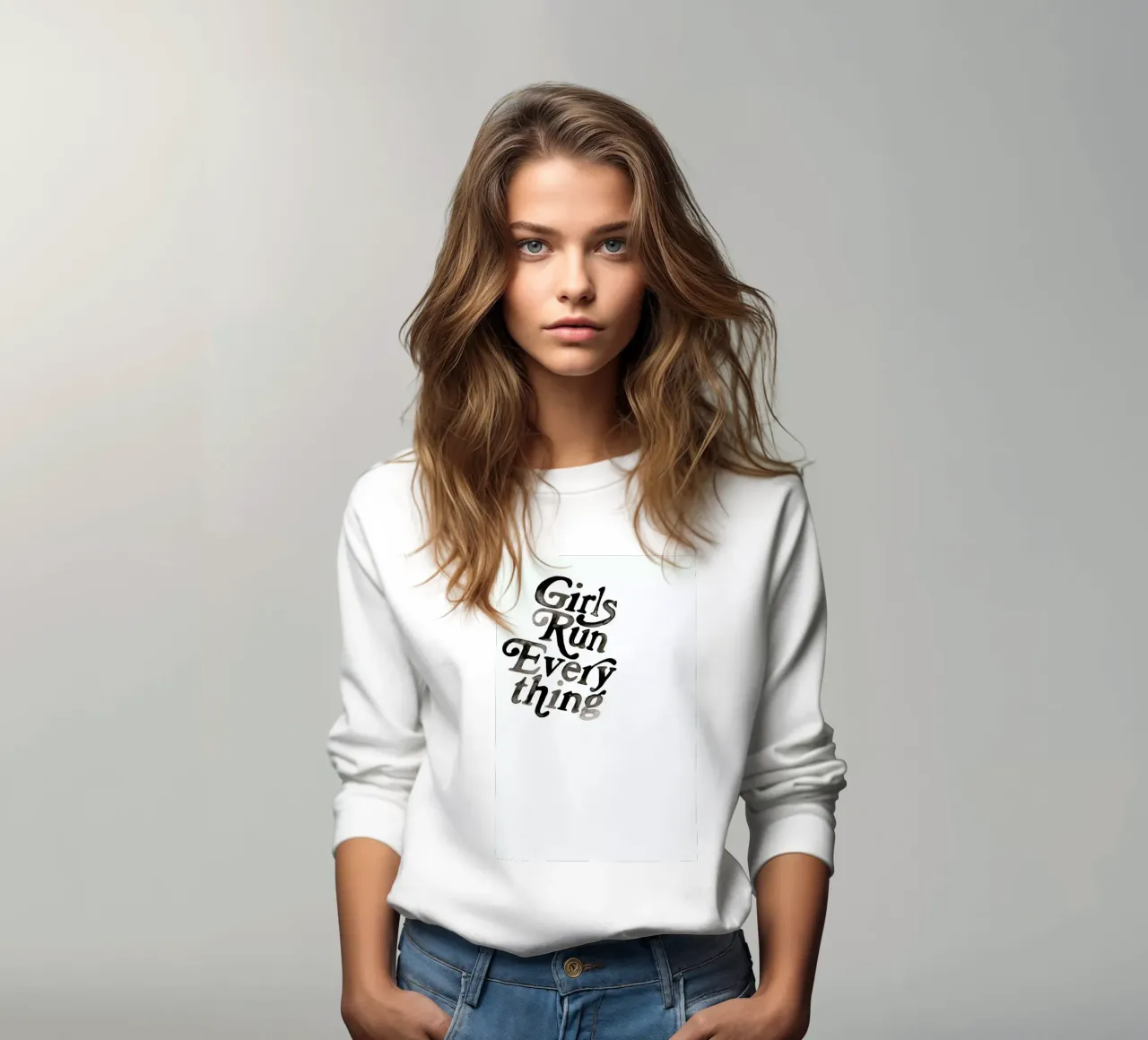 Lets Talk Sweatshirt von Victoria Verbaan