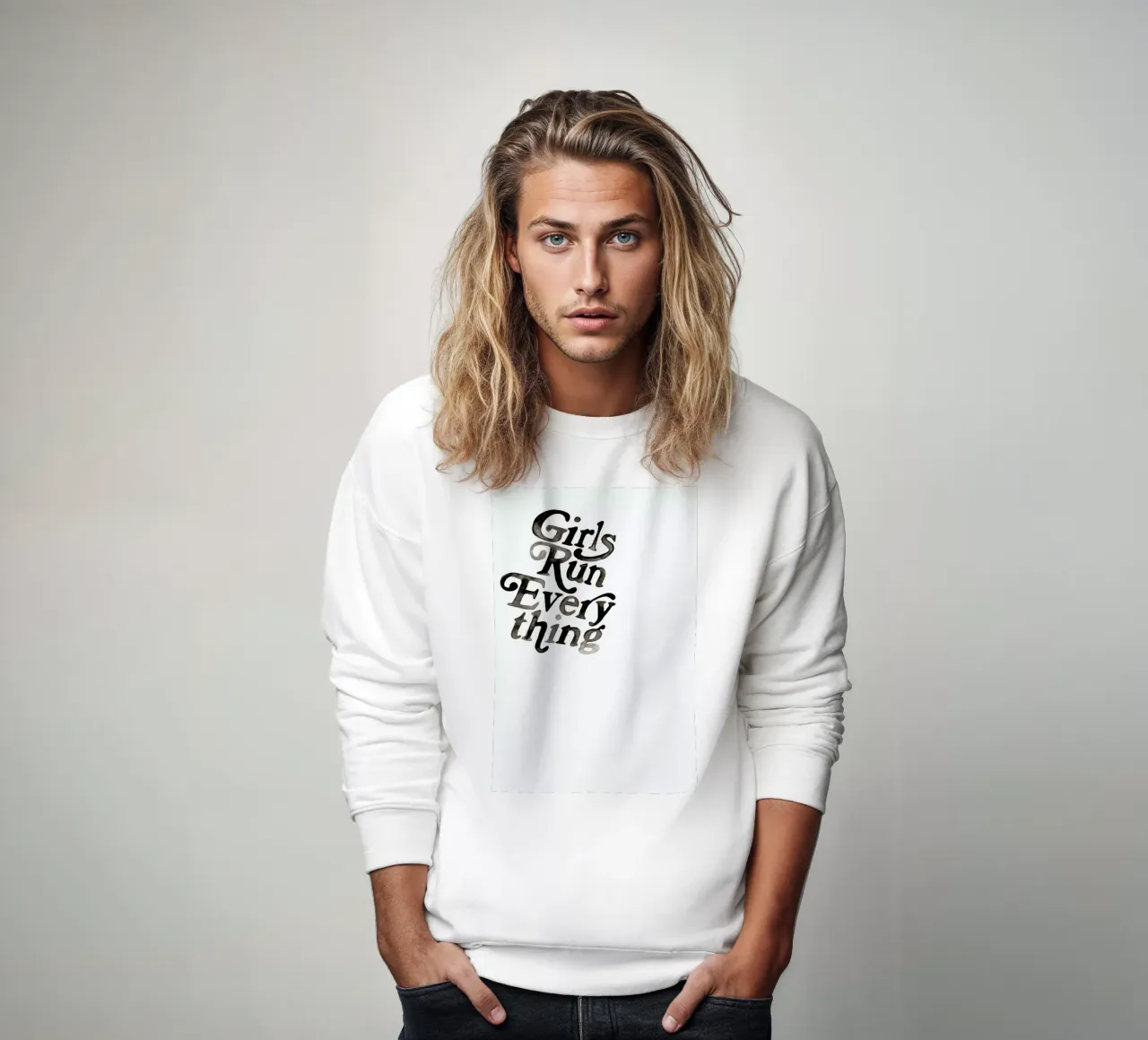 Lets Talk Sweatshirt von Victoria Verbaan