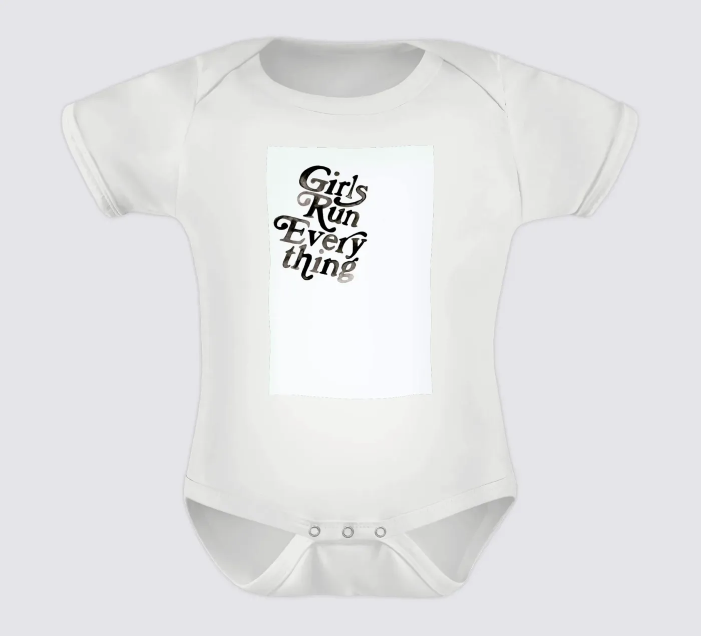 Lets Talk short-sleeve baby romper by Victoria Verbaan