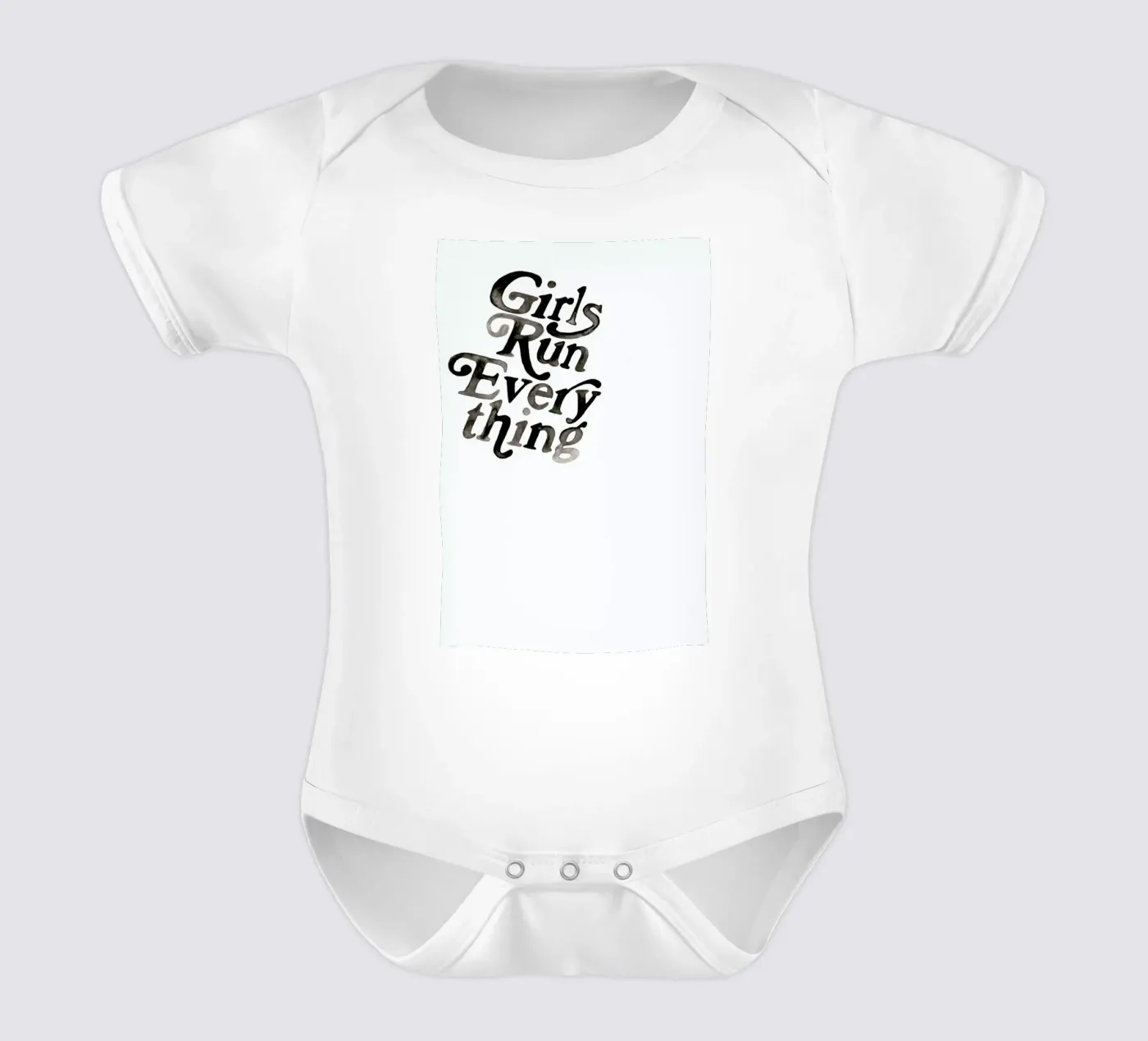 Lets Talk short-sleeve baby romper by Victoria Verbaan