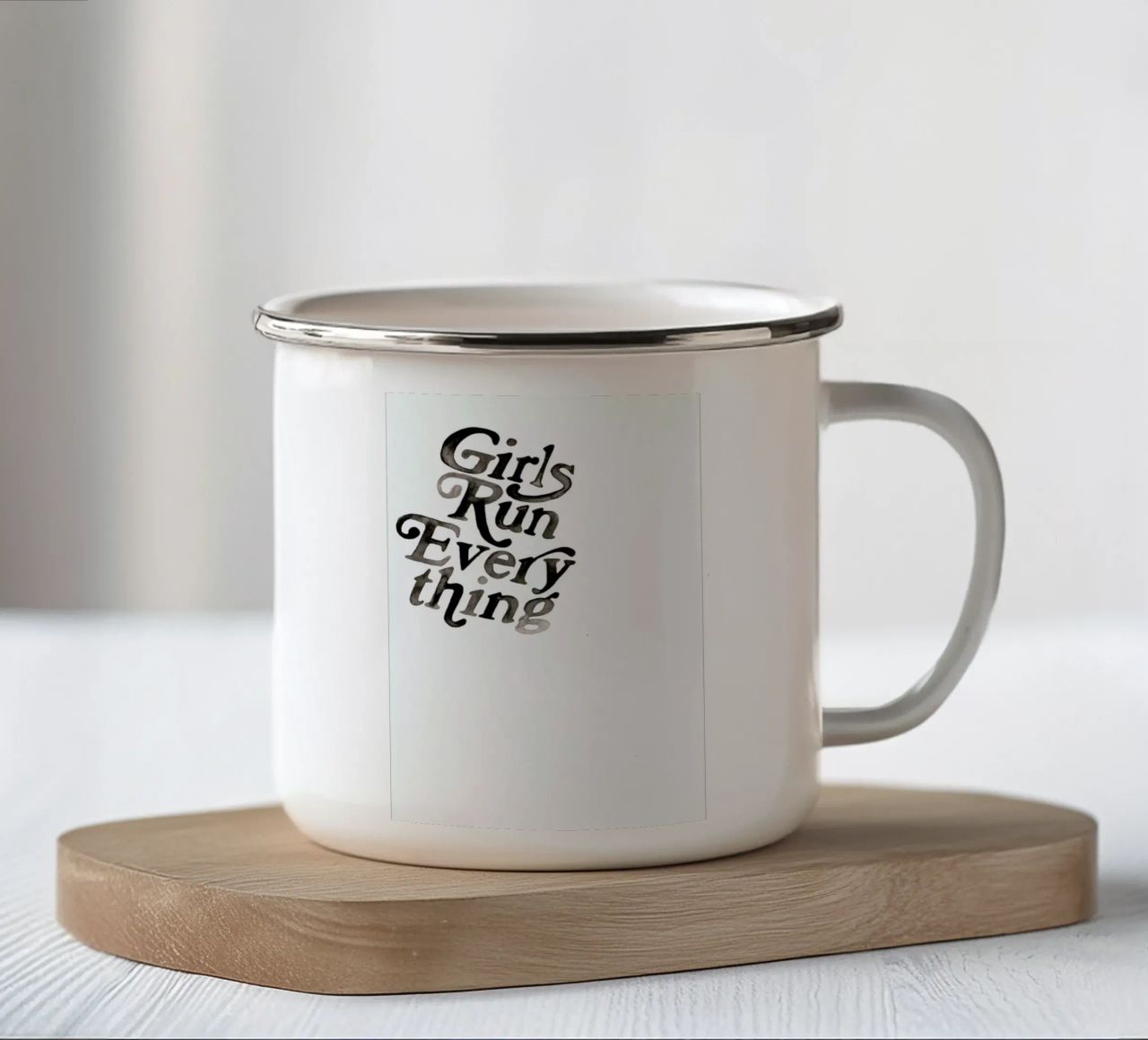 Lets Talk tazza in smalto da Victoria Verbaan