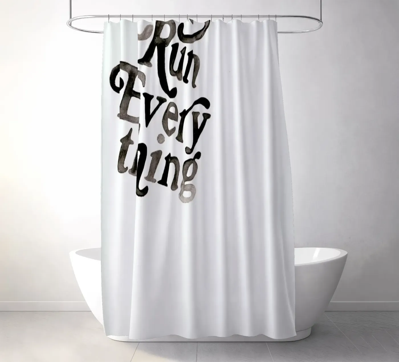 Lets Talk douchegordijn van Victoria Verbaan