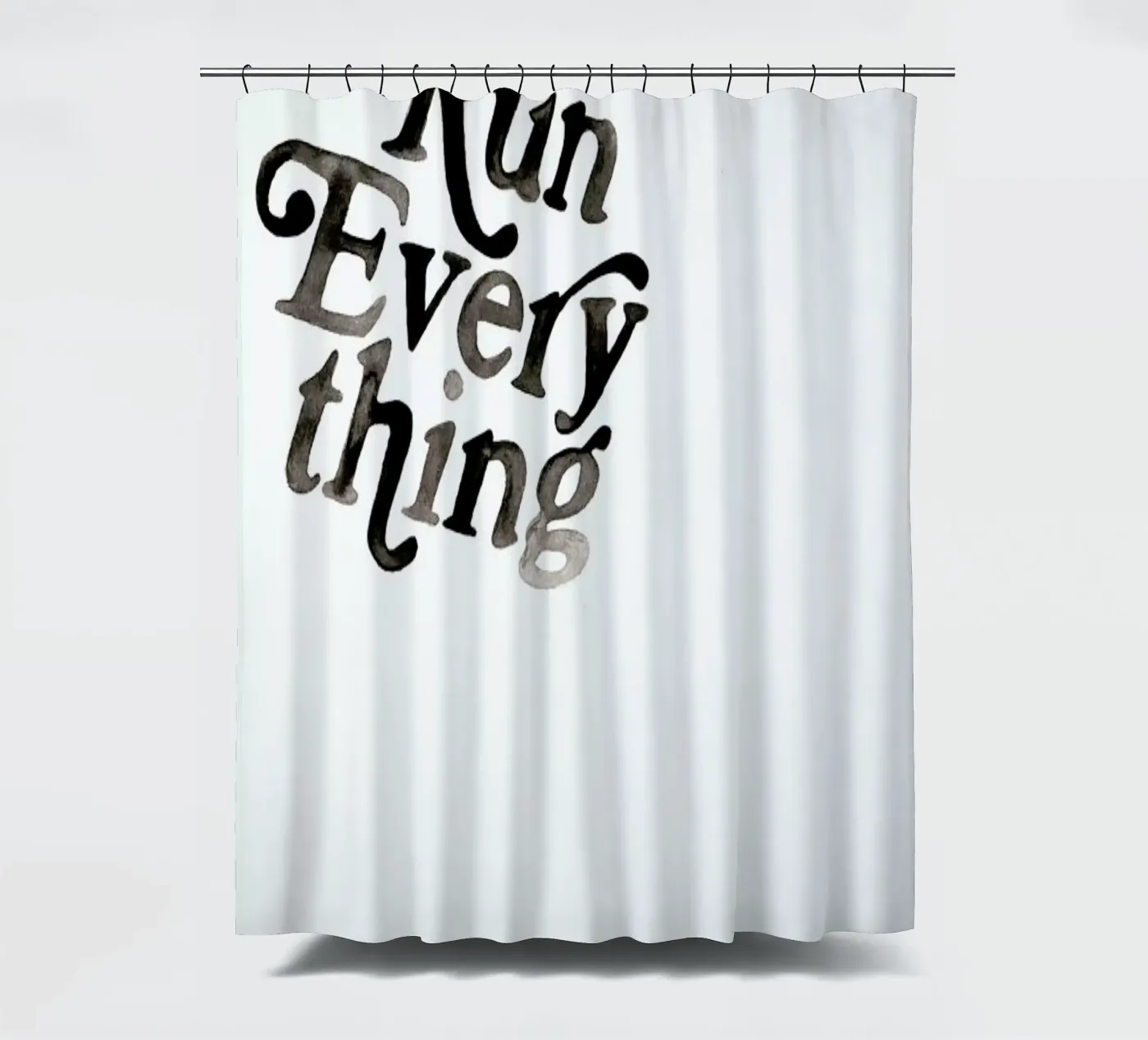 Lets Talk douchegordijn van Victoria Verbaan