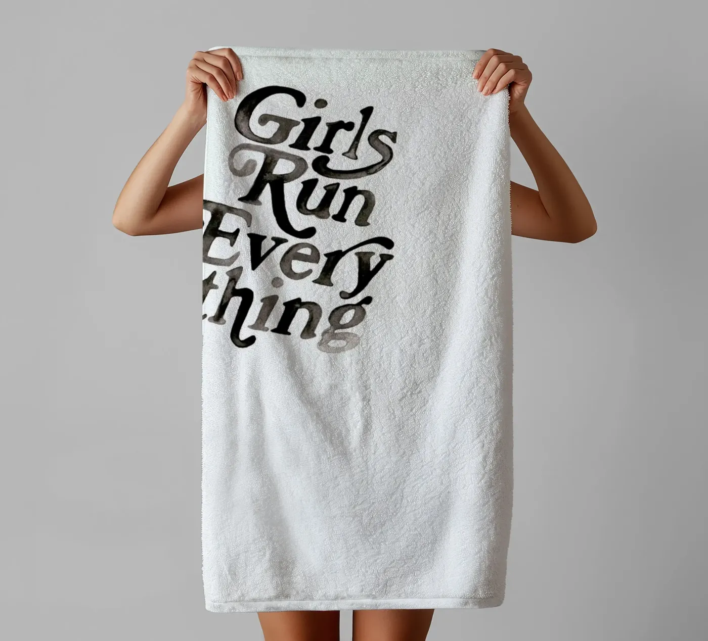 Lets Talk towel by Victoria Verbaan