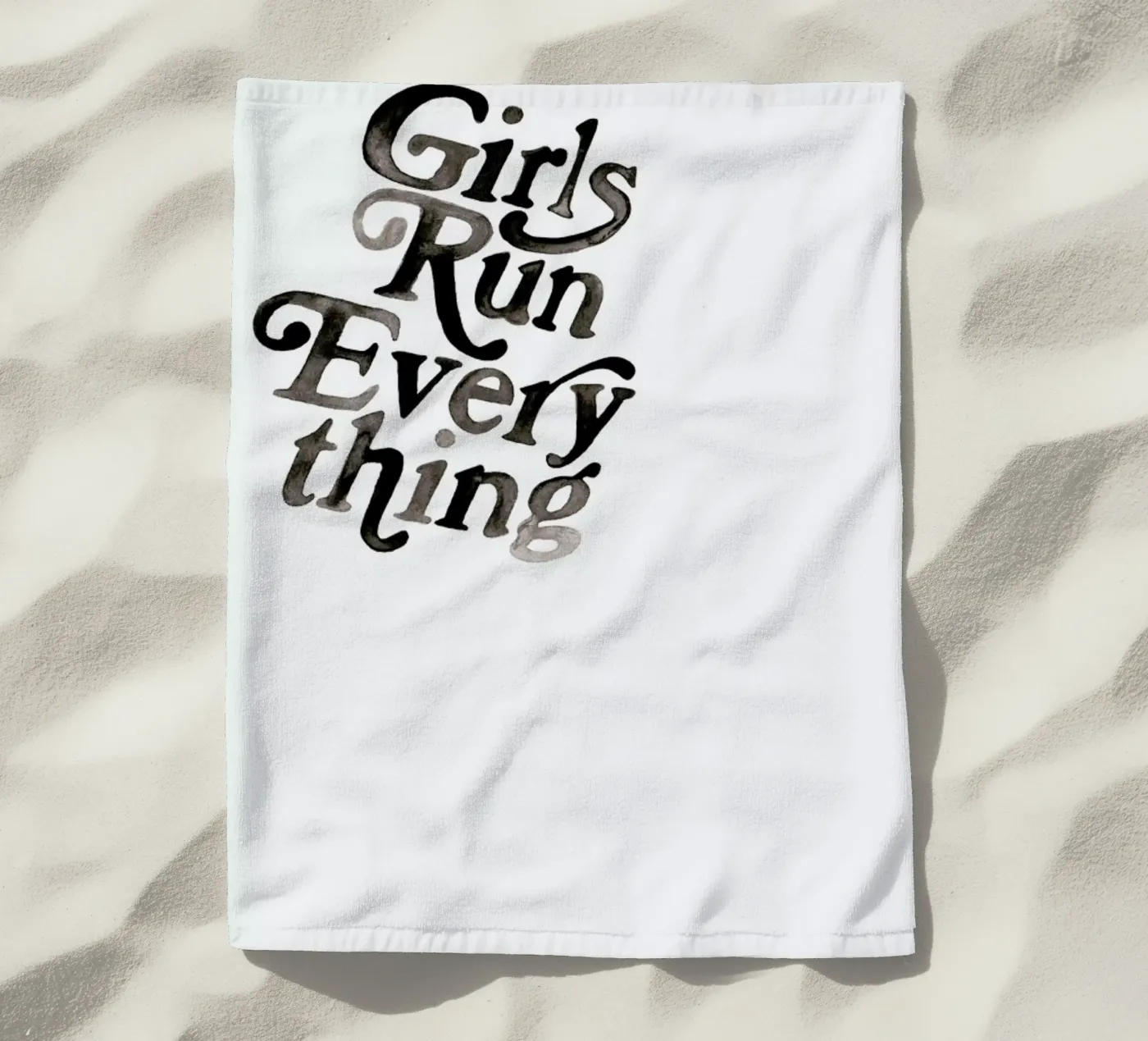 Lets Talk strandhanddoek van Victoria Verbaan