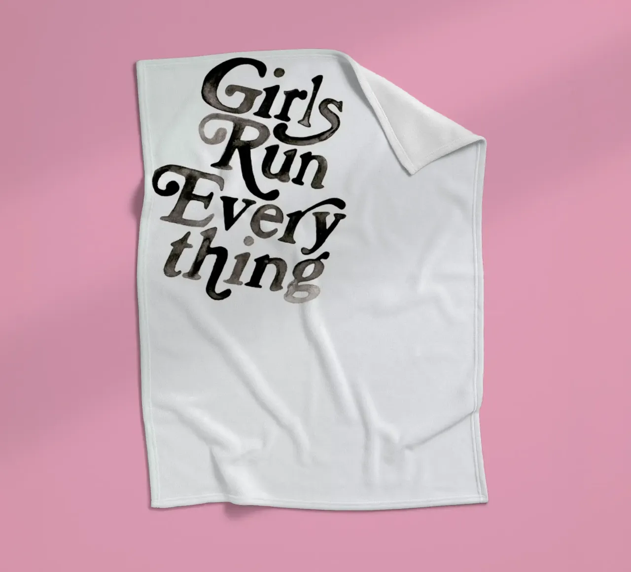 Lets Talk fleece blanket by Victoria Verbaan