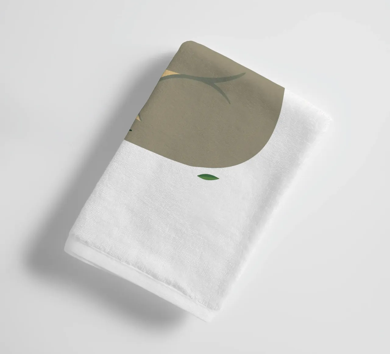Smiling koala with eucalyptus - nature-loving motif towel by namosh
