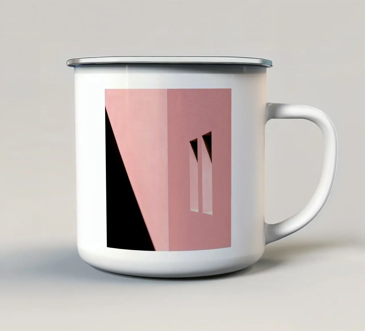 Windows And Shadows Emaille Tasse von Rupert Höller