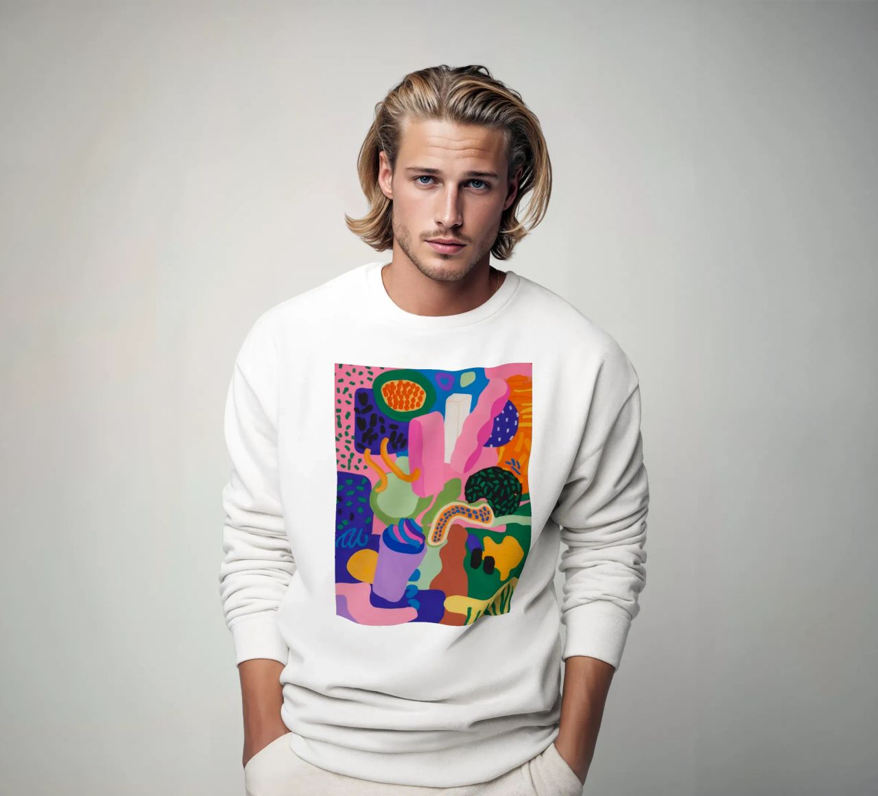 Chromatic Blob Ecstasy sweatshirt by Zep Layers