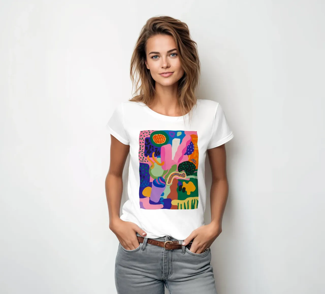 Estasi cromatica dei blob t-shirt da donna da Zep Layers
