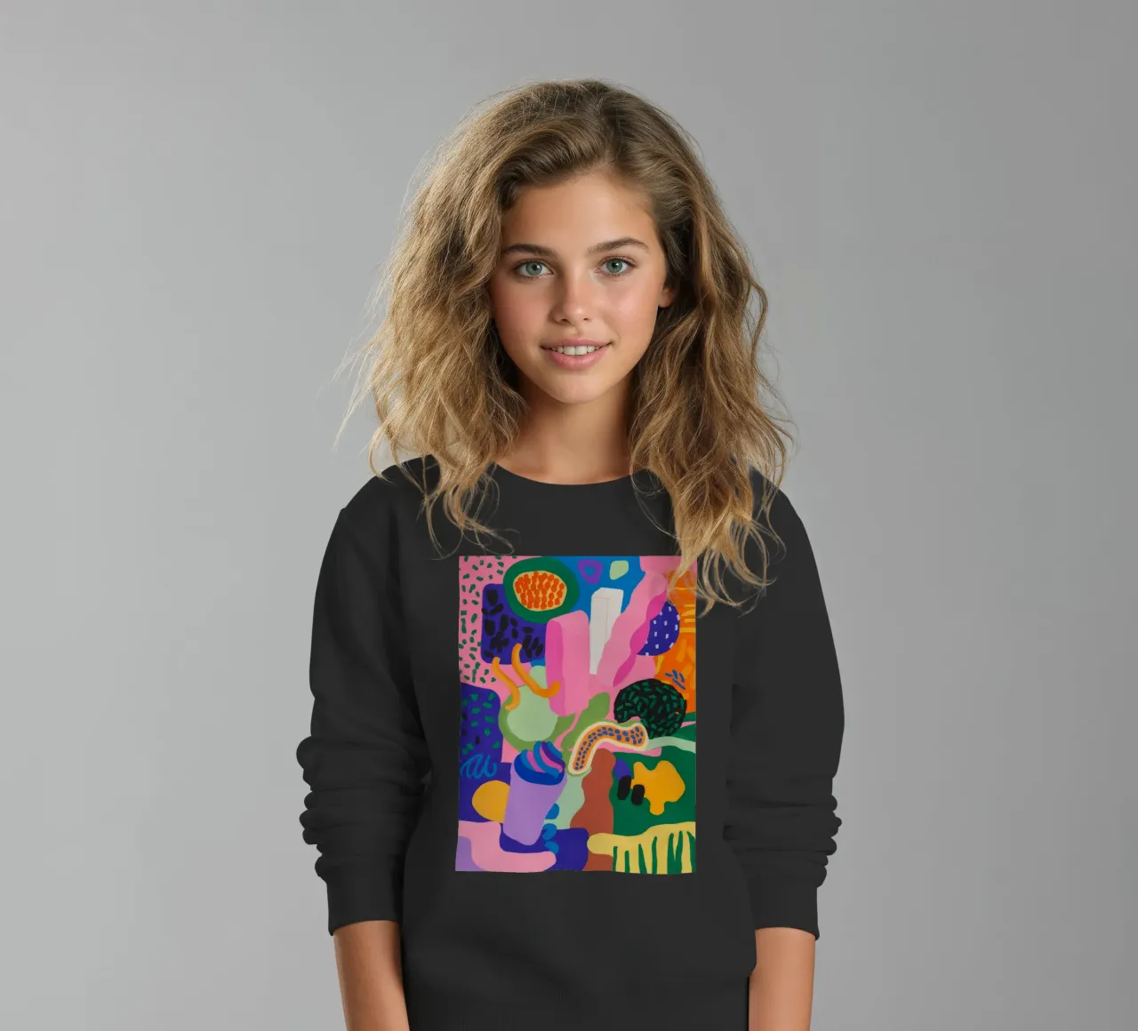 Estasi cromatica dei blob felpa bambino da Zep Layers