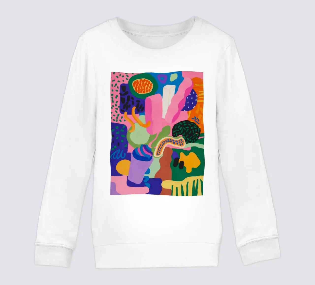 Chromatische Kleckse Ekstase Kinder Sweatshirt von Zep Layers