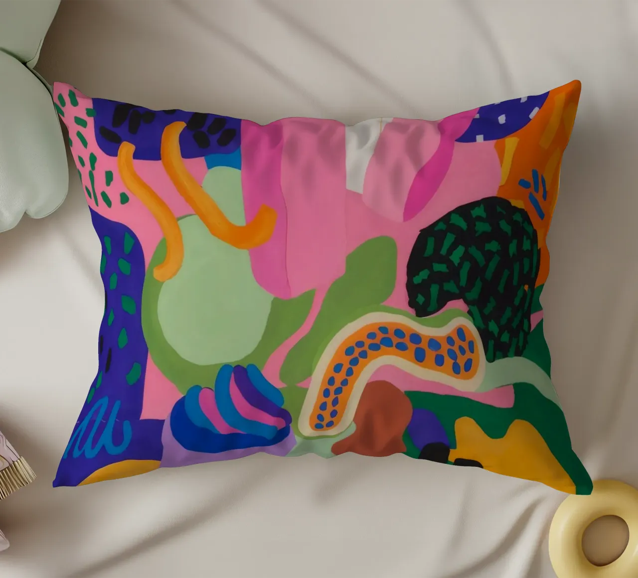 L'extase des blob chromatiques coussin de Zep Layers