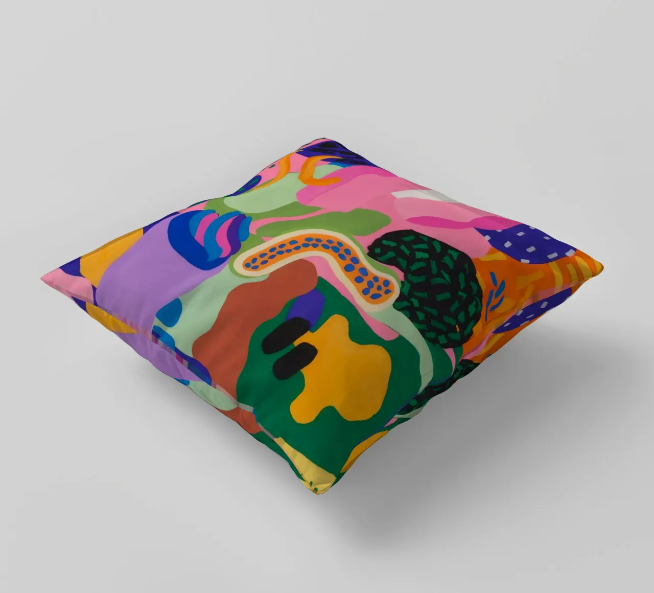 L'extase des blob chromatiques coussin de Zep Layers