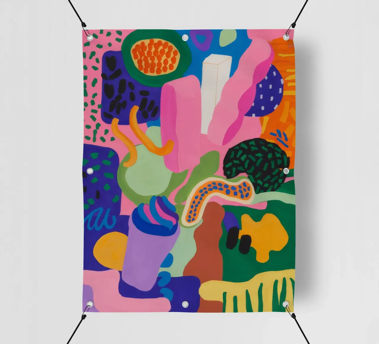 Estasi cromatica dei blob telo in pvc da Zep Layers