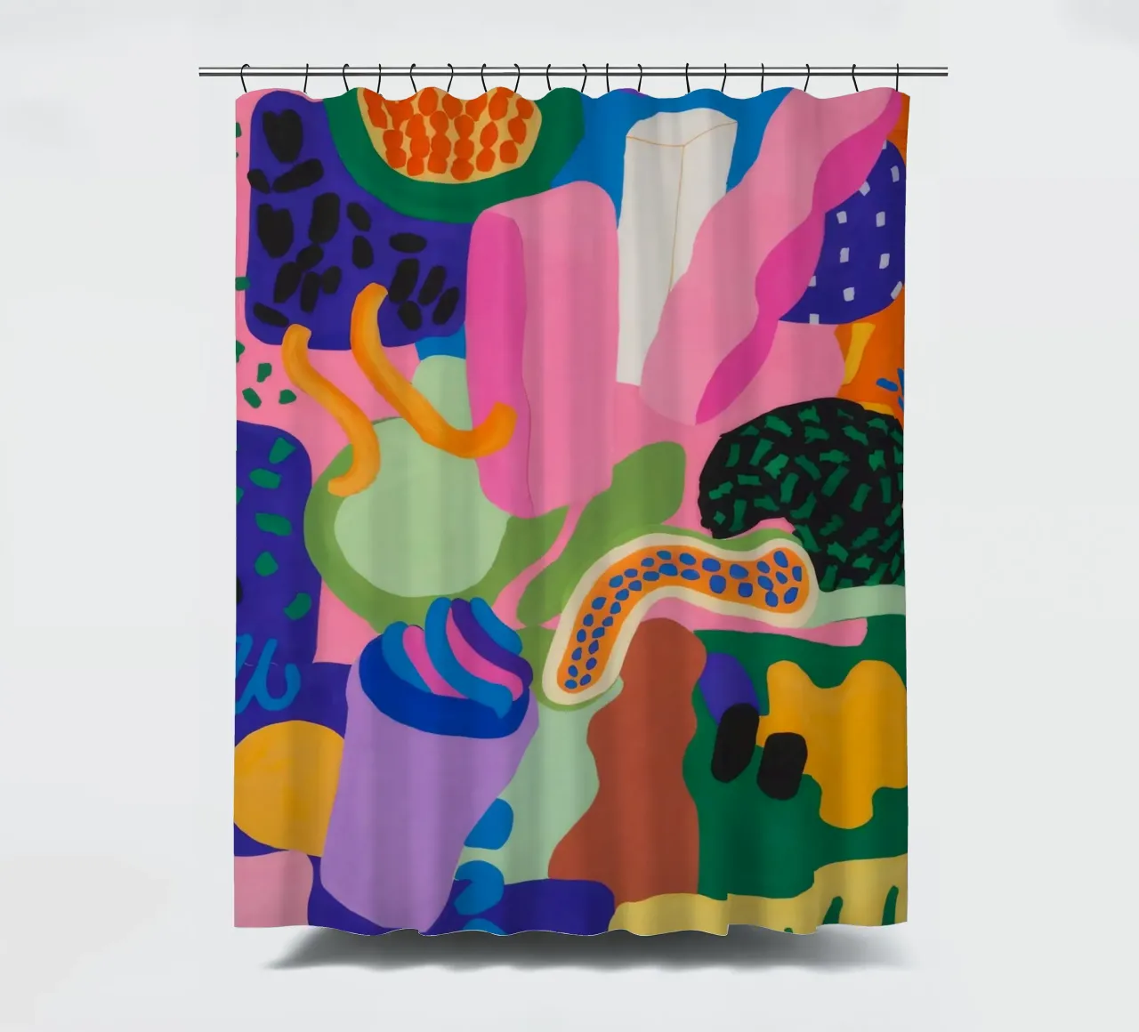 Estasi cromatica dei blob tenda da doccia da Zep Layers