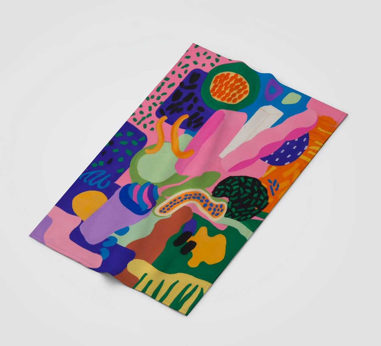 Chromatic Blob Ecstasy fleece blanket by Zep Layers