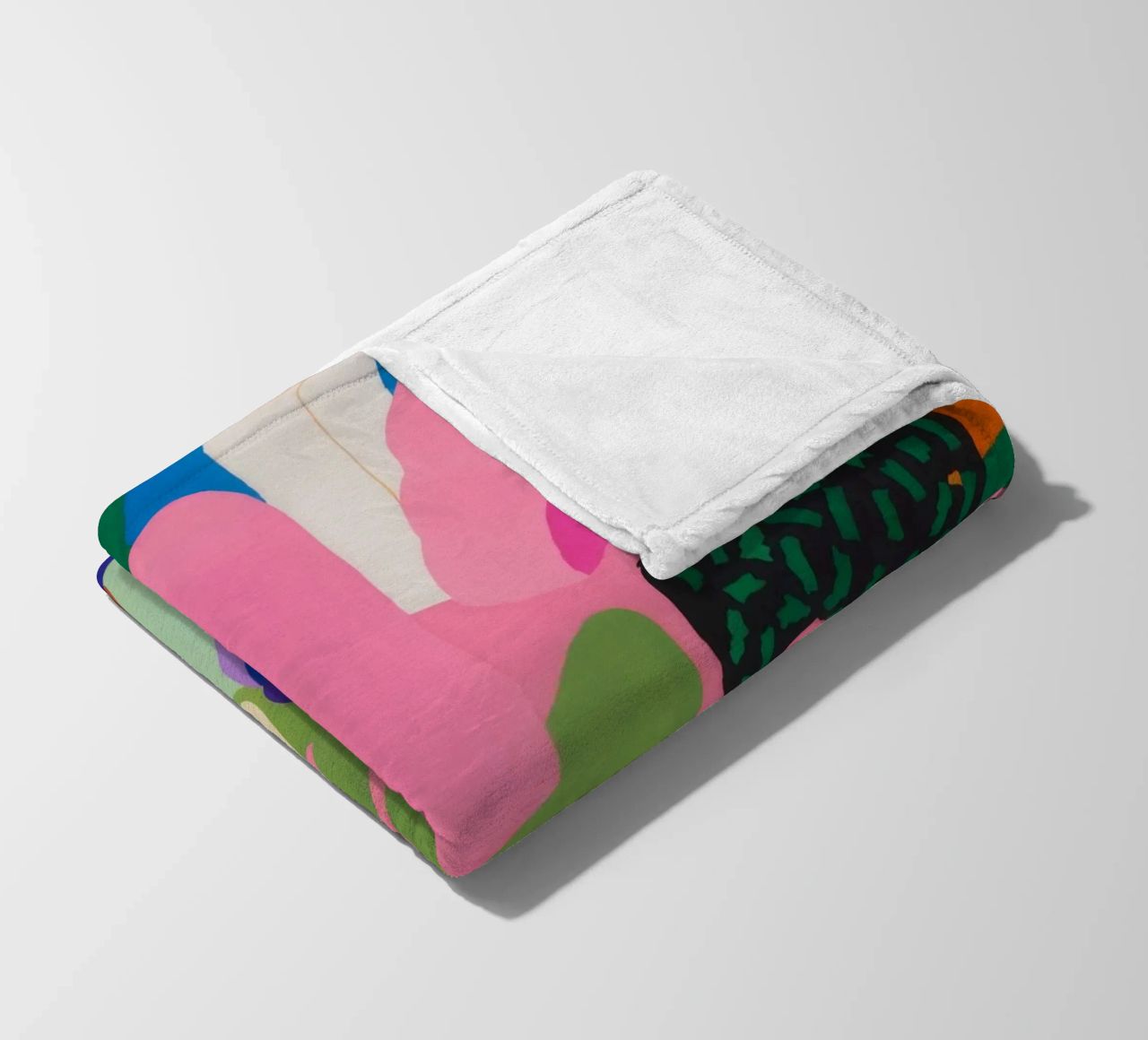 Chromatic Blob Ecstasy fleece blanket by Zep Layers