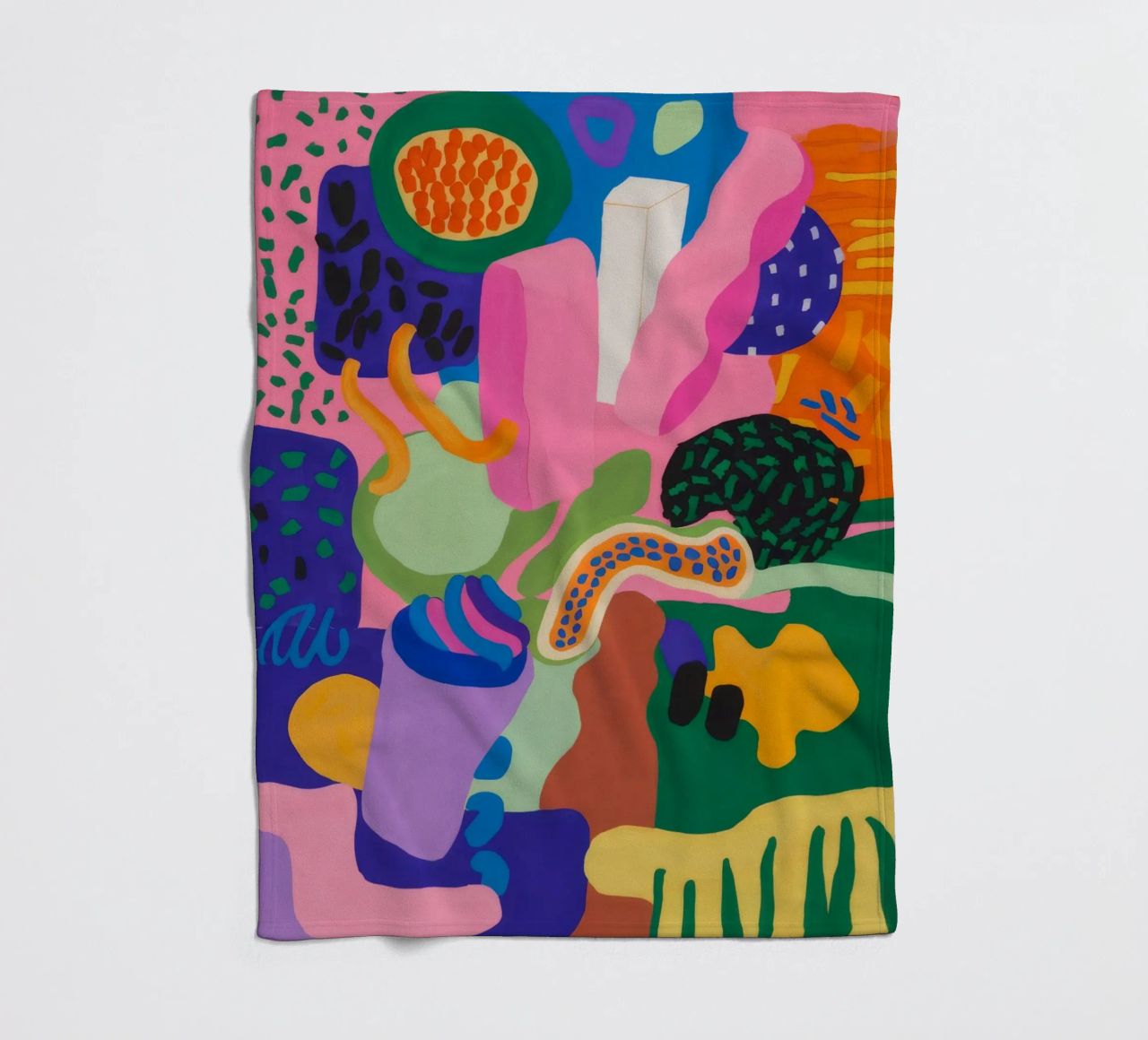 Chromatic Blob Ecstasy fleece blanket by Zep Layers