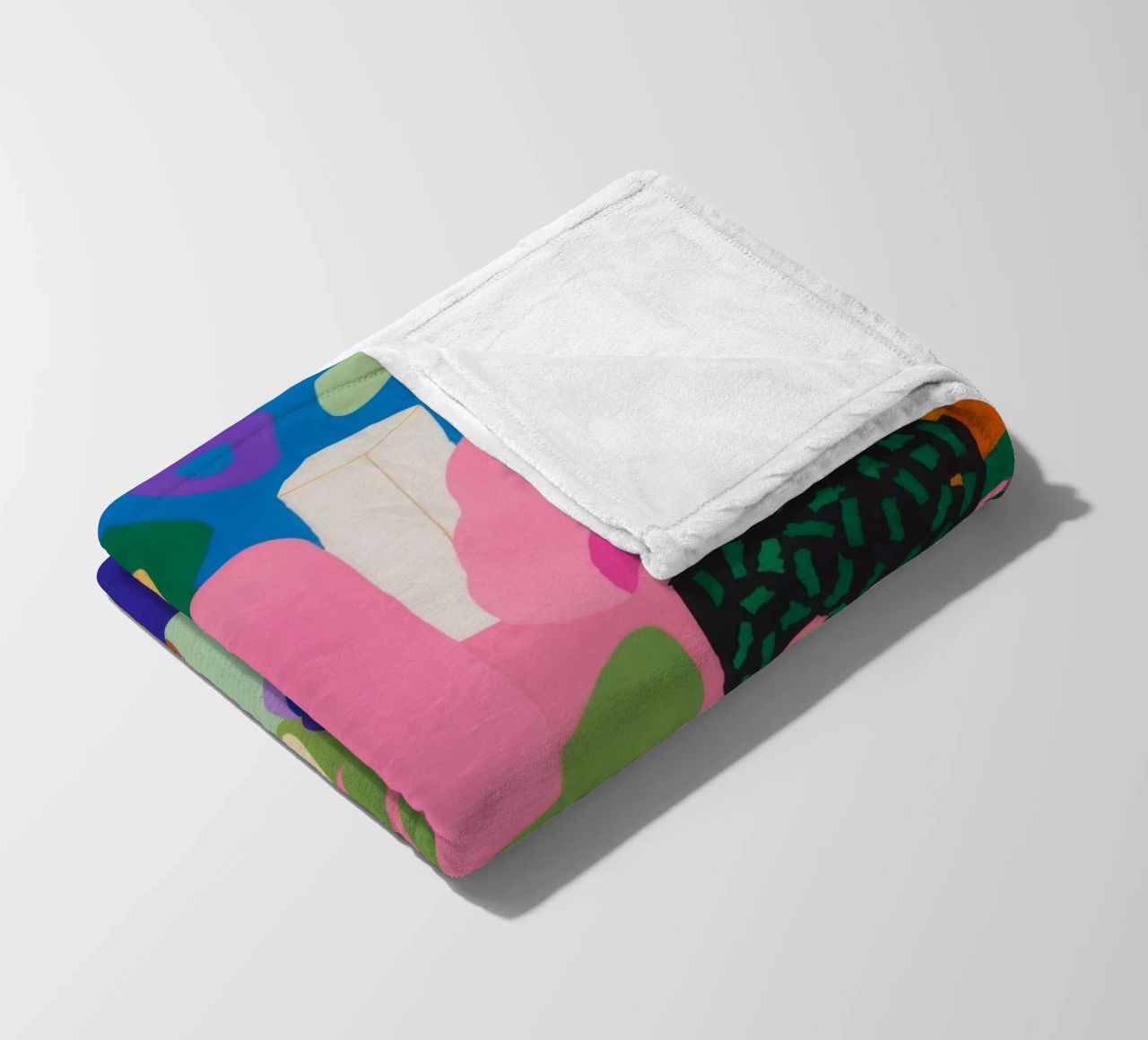 Chromatic Blob Ecstasy fleece blanket by Zep Layers