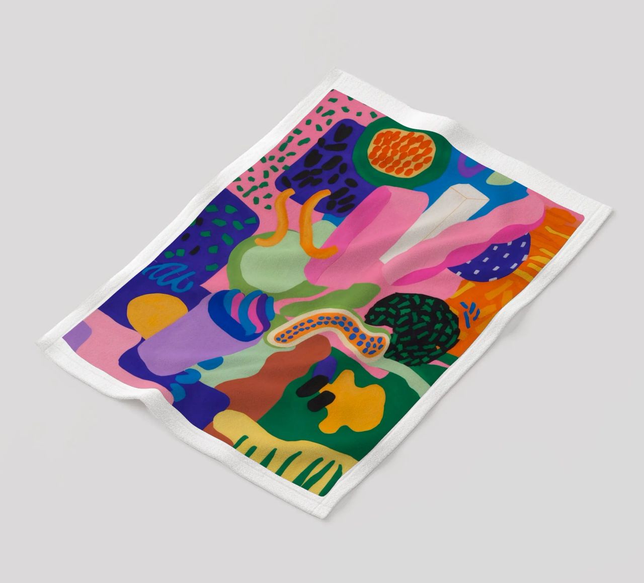 Chromatic Blob Ecstasy fleece blanket by Zep Layers