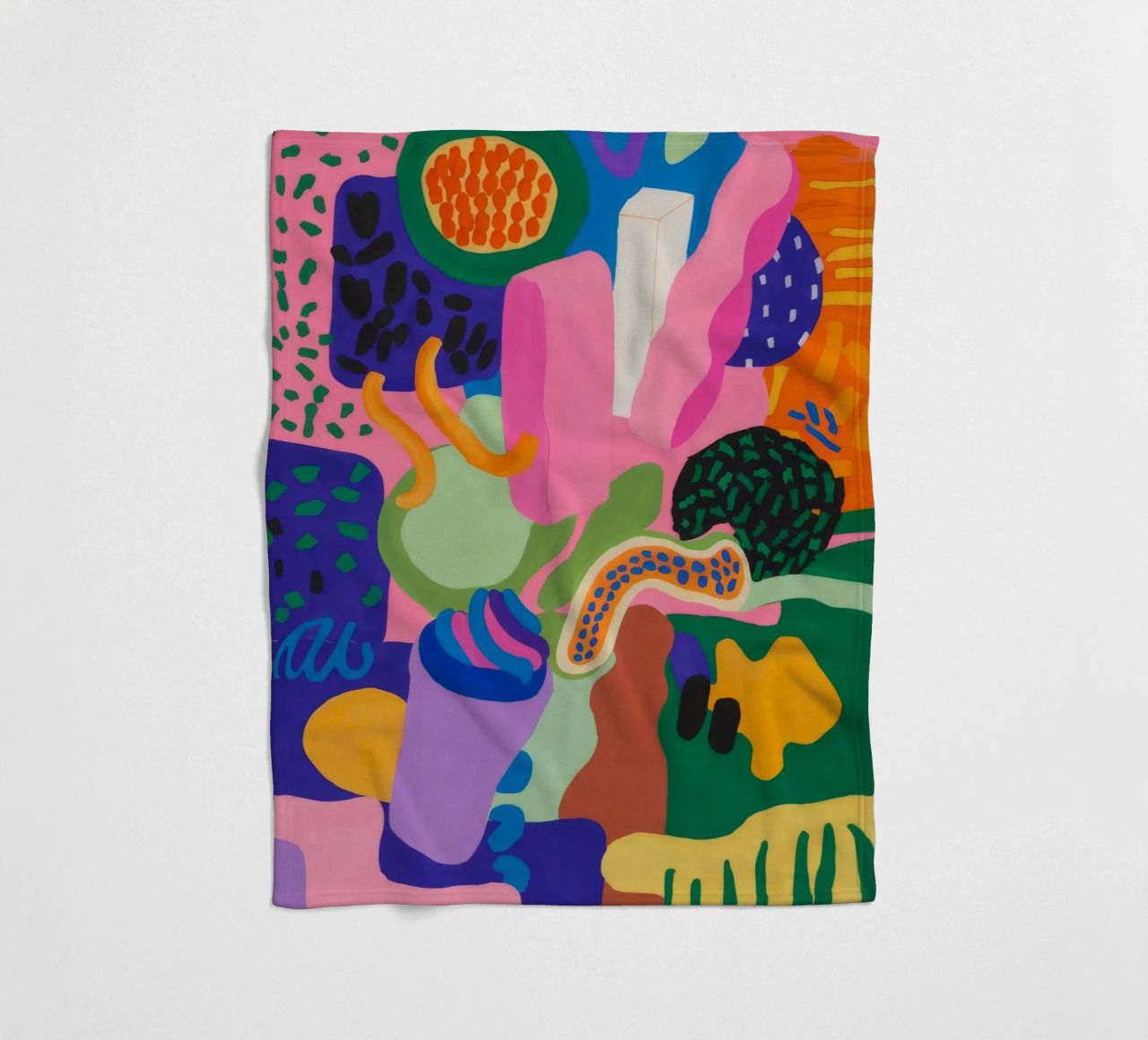 Chromatic Blob Ecstasy fleece blanket by Zep Layers