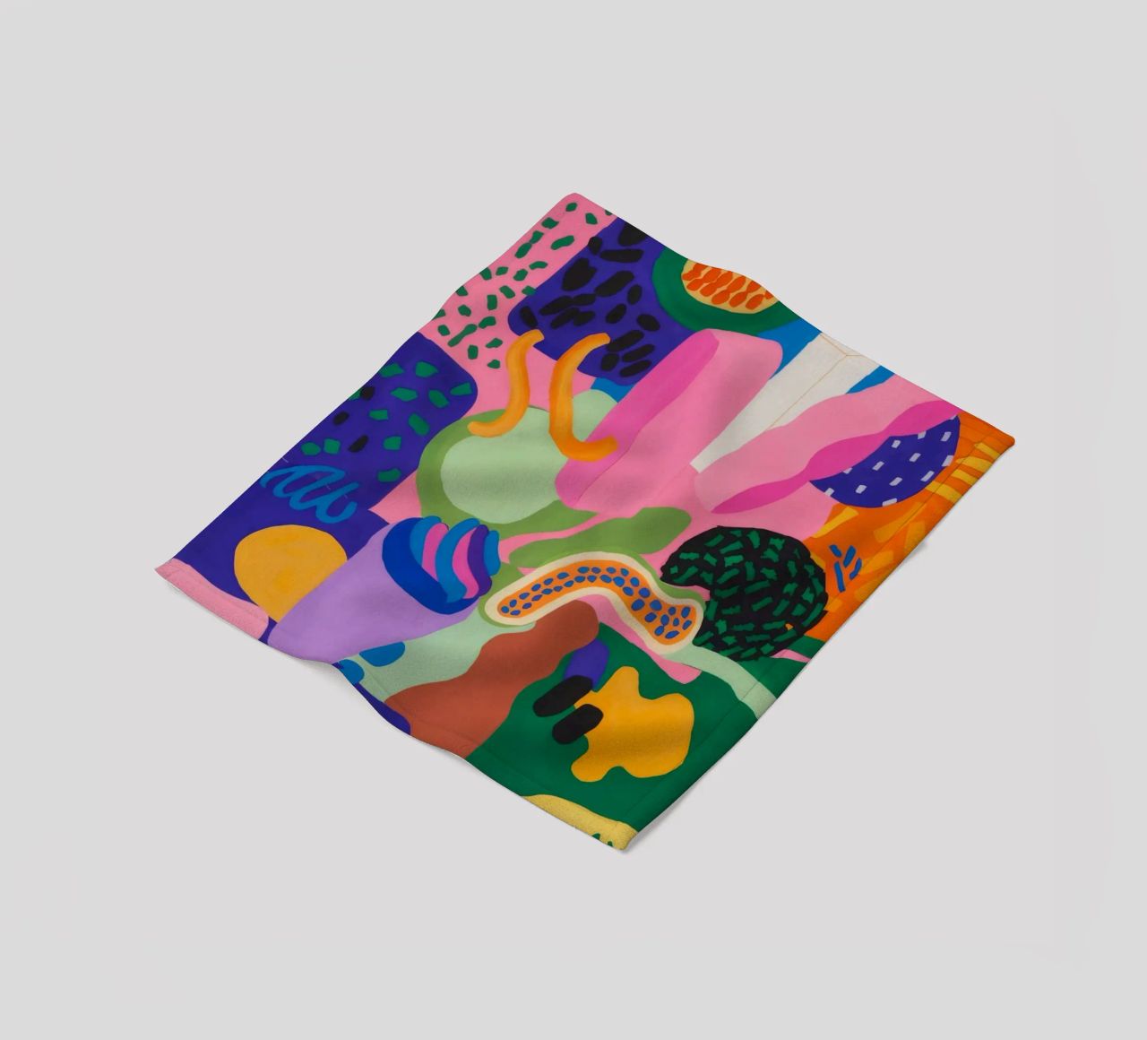 Chromatic Blob Ecstasy fleece blanket by Zep Layers