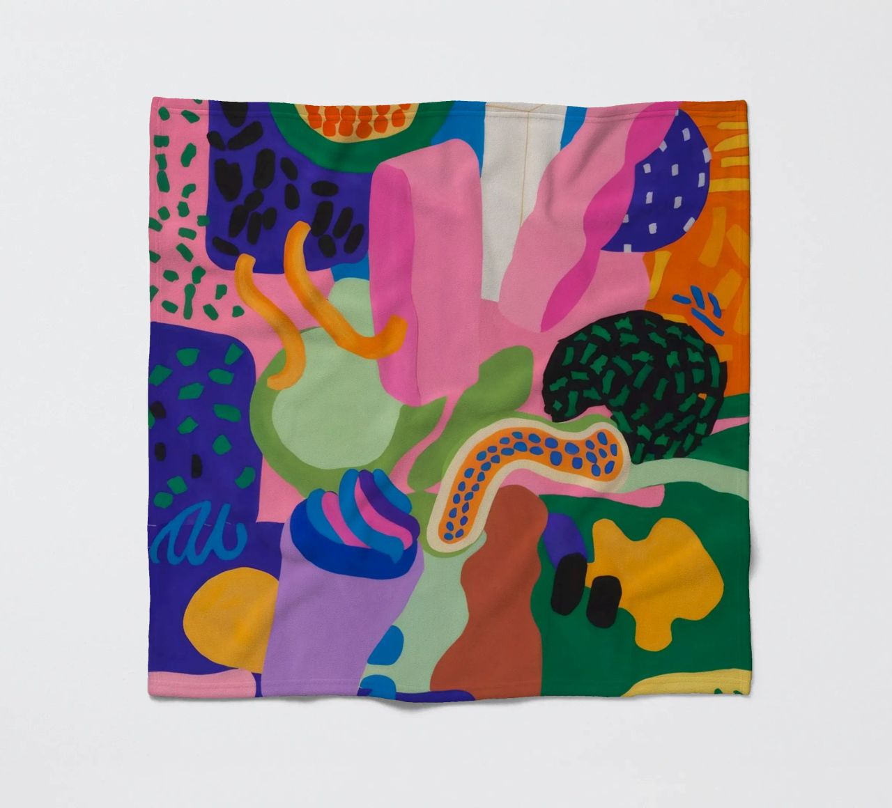 Chromatic Blob Ecstasy fleece blanket by Zep Layers