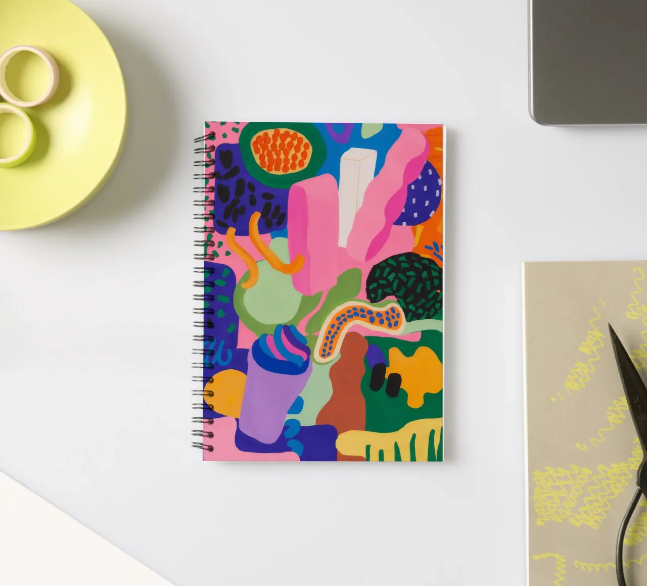 Chromatic Blob Ecstasy spiral notebook by Zep Layers