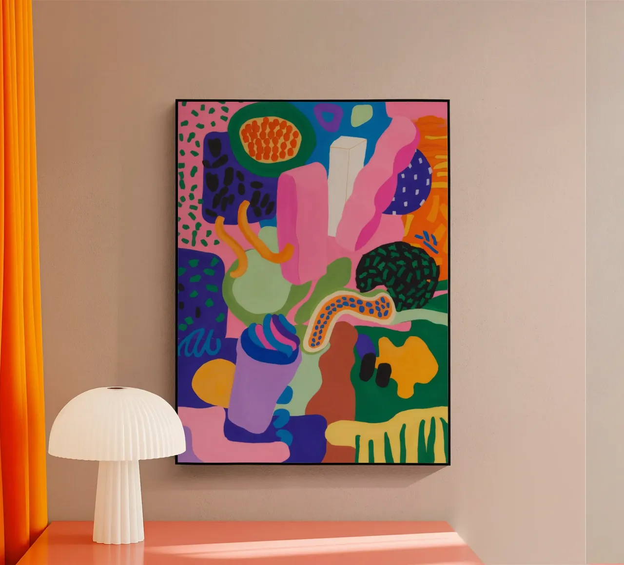 Estasi cromatica dei blob plexiglass con Cornice Artbox da Zep Layers