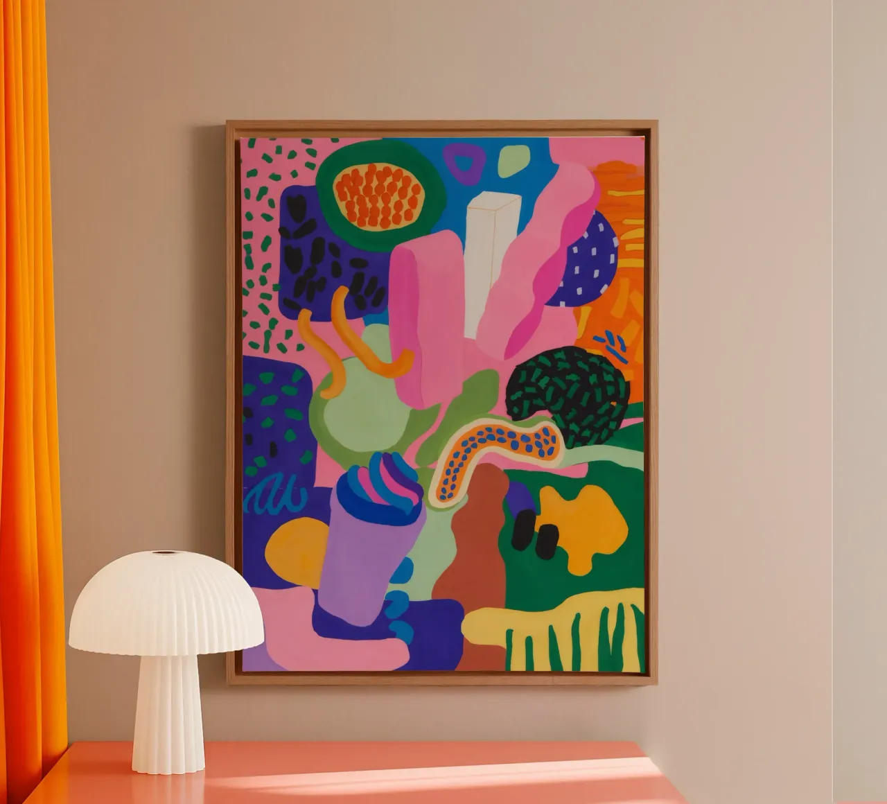 Estasi cromatica dei blob tela da Zep Layers