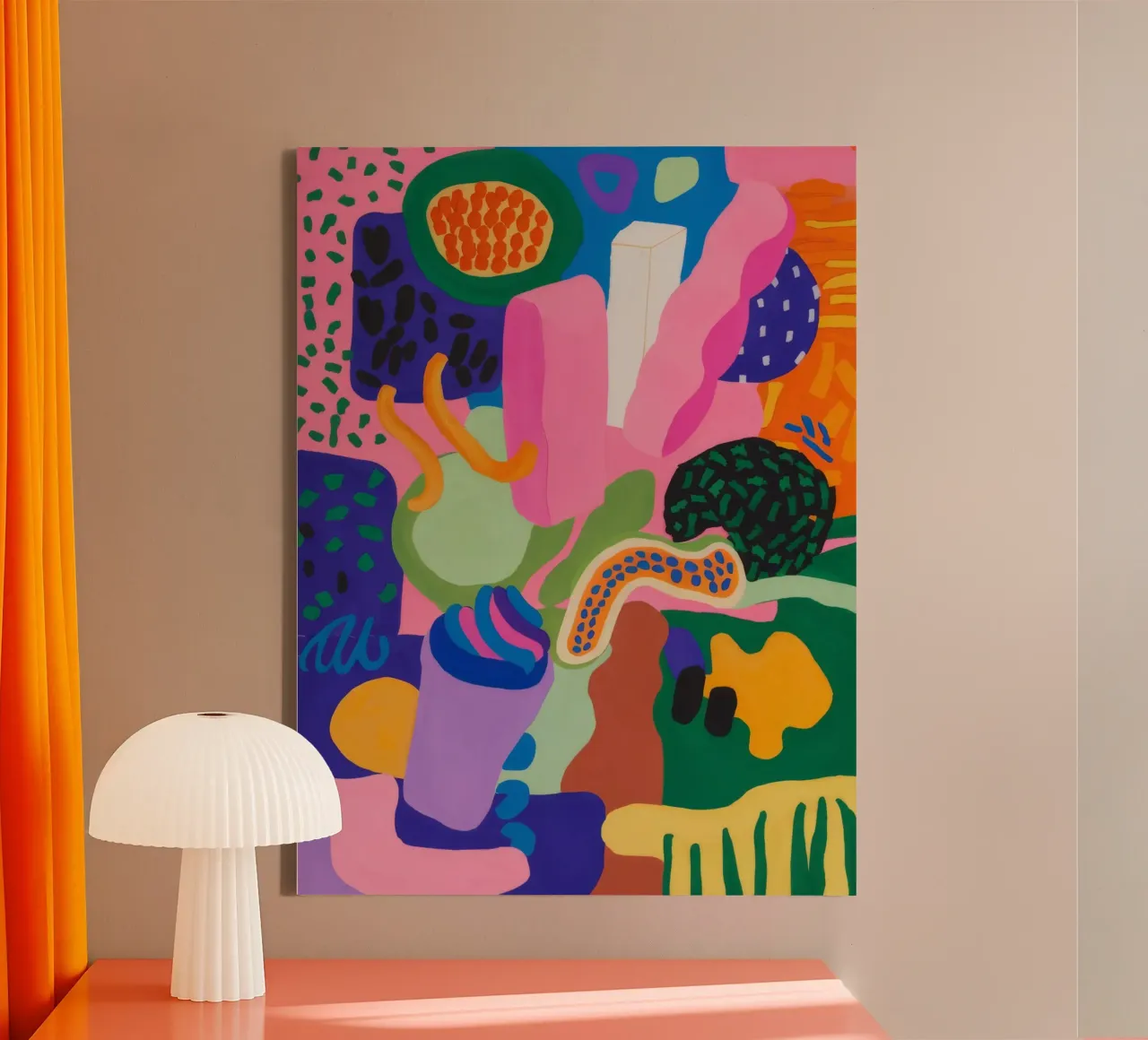 Estasi cromatica dei blob tela da Zep Layers